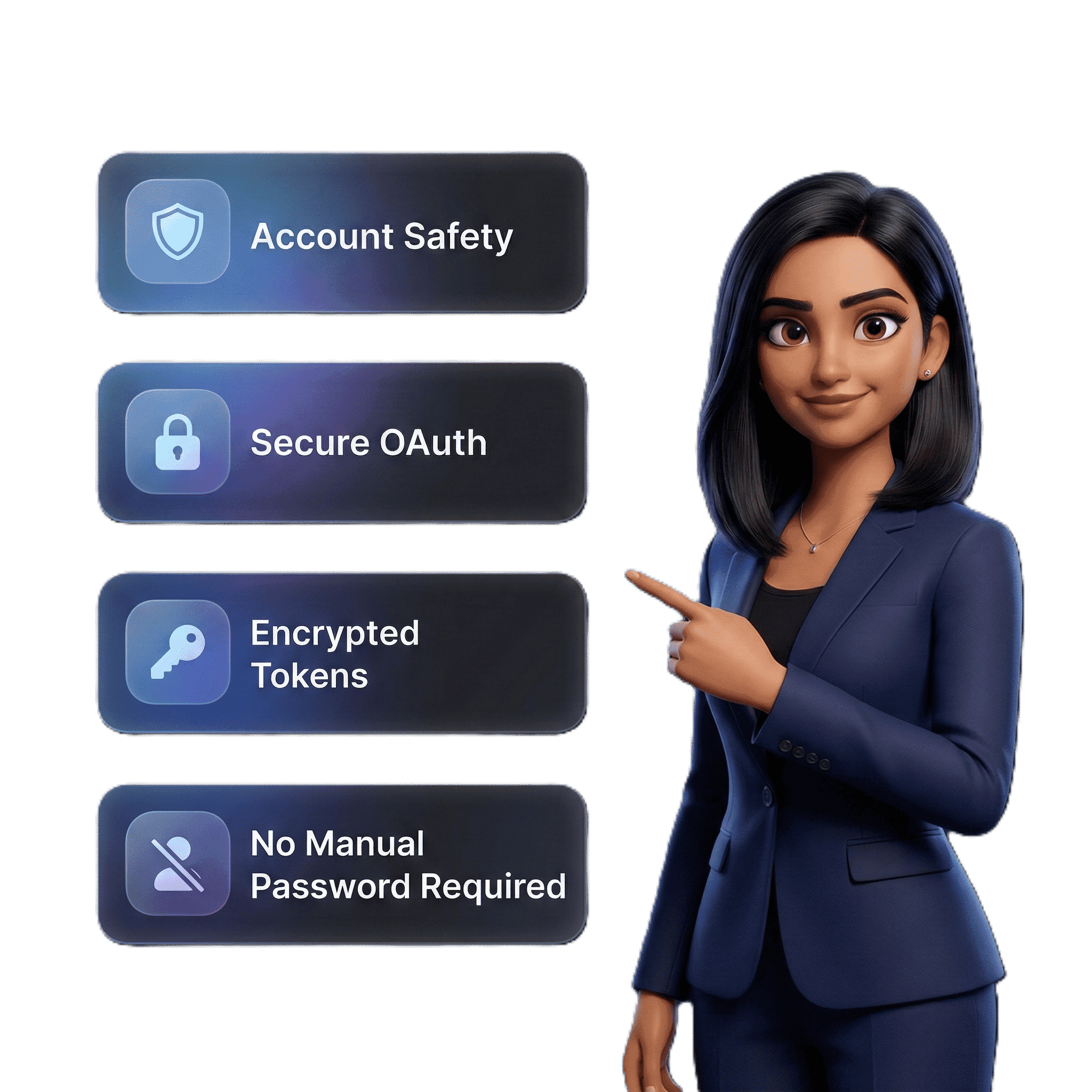 Account safety dashboard